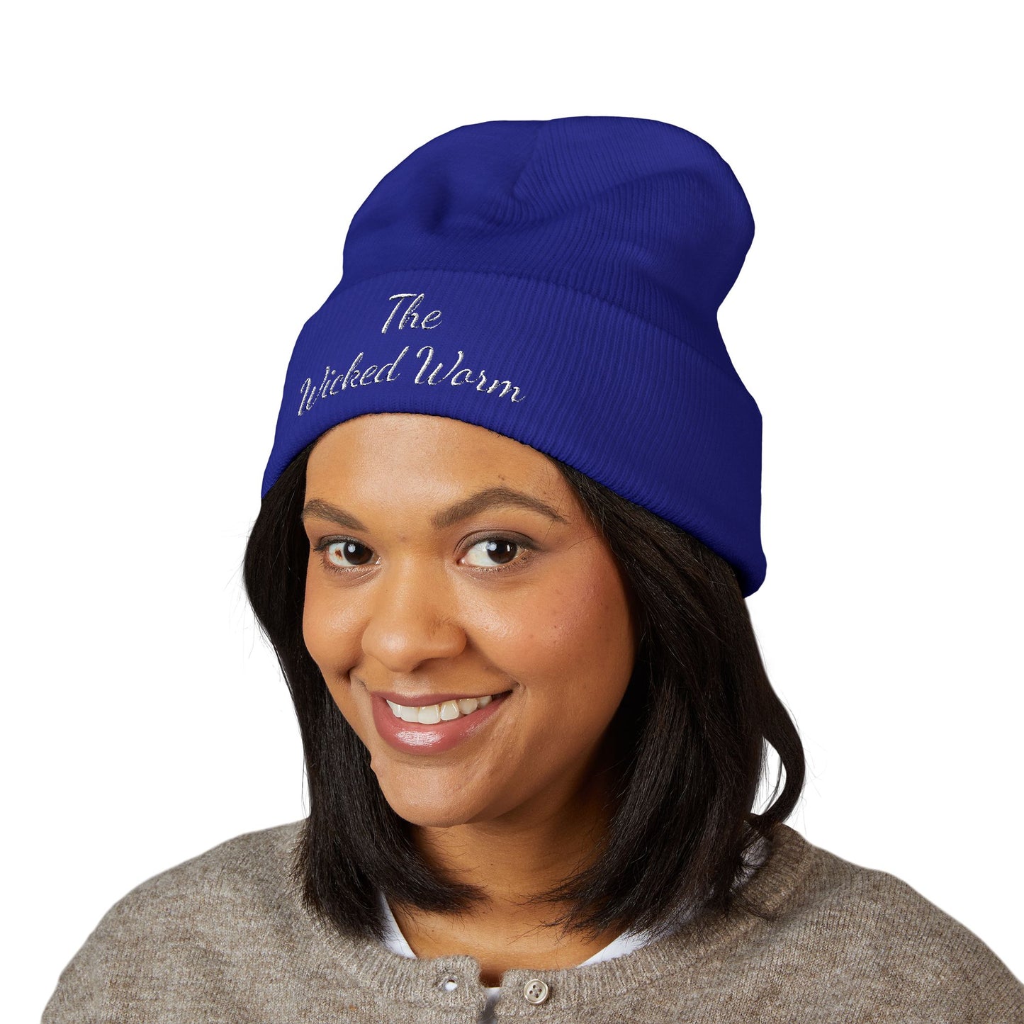 Classic Cuffed Beanie - The Wicked Worm Embroidered Hat, Winter Accessory, Unisex Gift, Cozy Headwear, Outdoor Style, Beanie for All Seasons